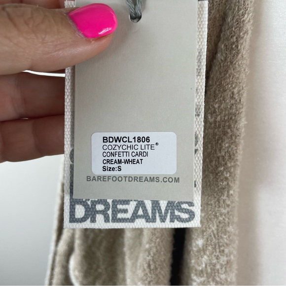 Barefoot Dreams CozyChic Lite Confetti Cardigan. SZ:S - Picture 13 of 14